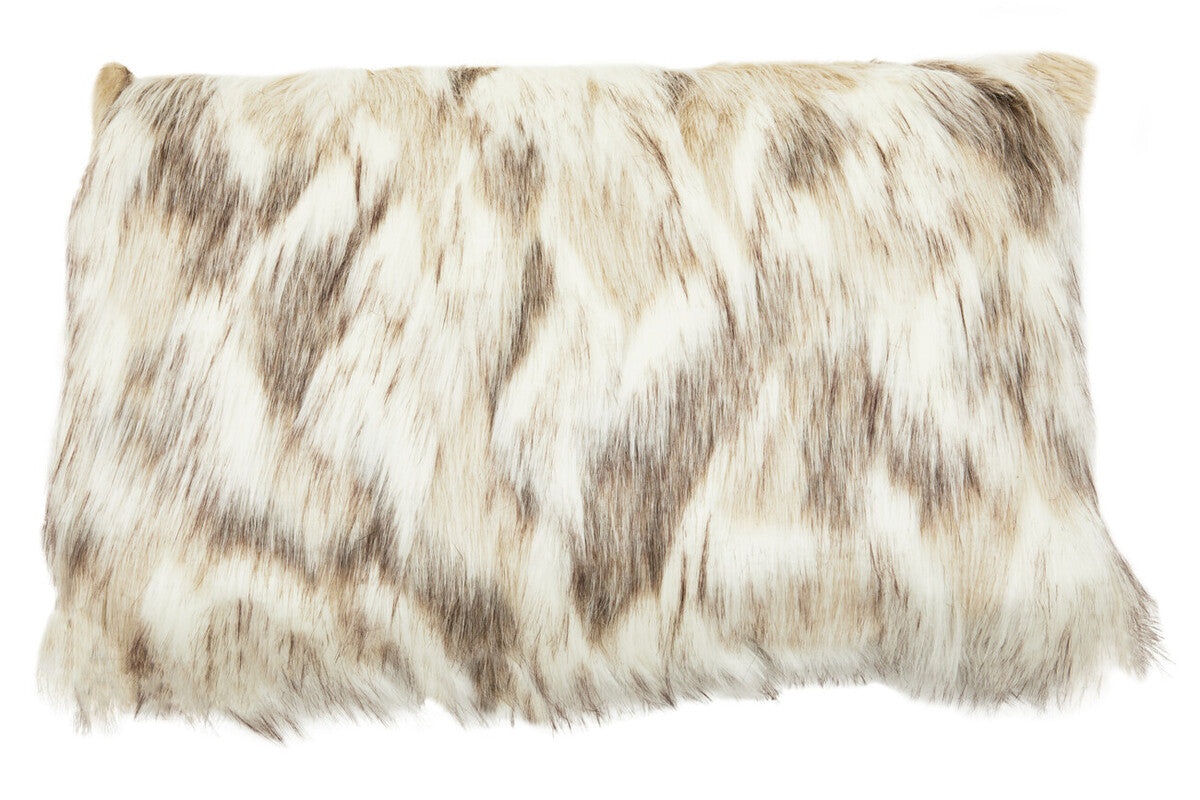 Bosie Lamina Natural Rectangular Fur Cushion - Image 3