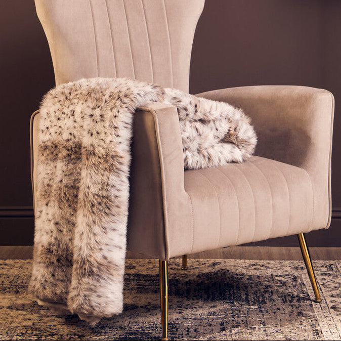 Bosie Lamina Animal Print Fur Throw - Image 2