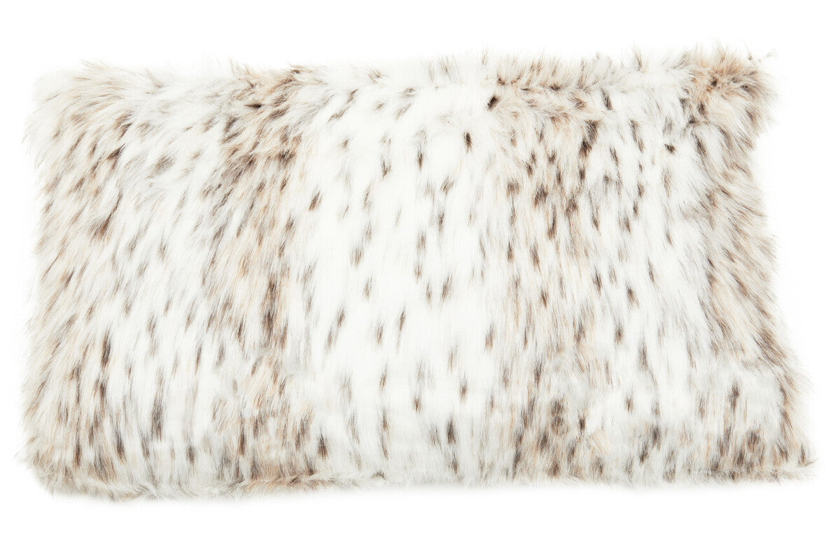 Bosie Lamina Animal Print Rectangular Fur Cushion