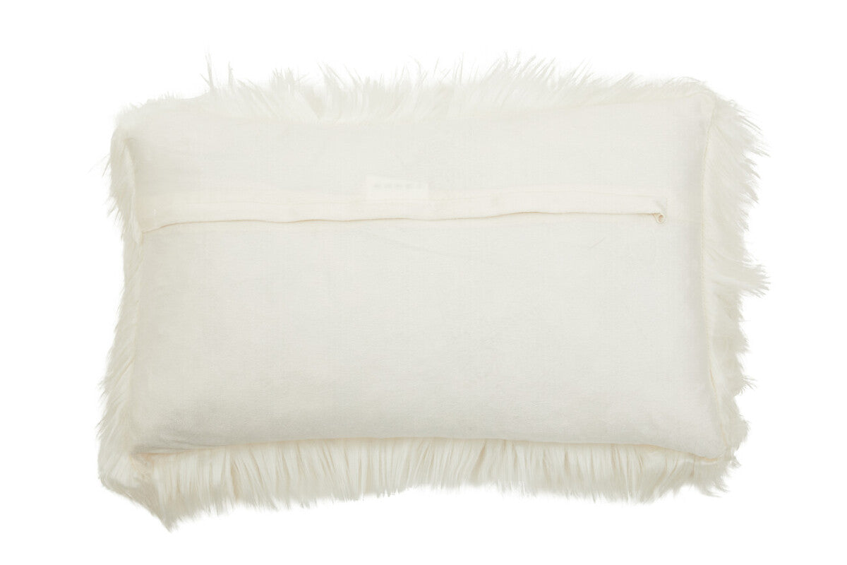 Bosie Lamina Cream Fur Cushion