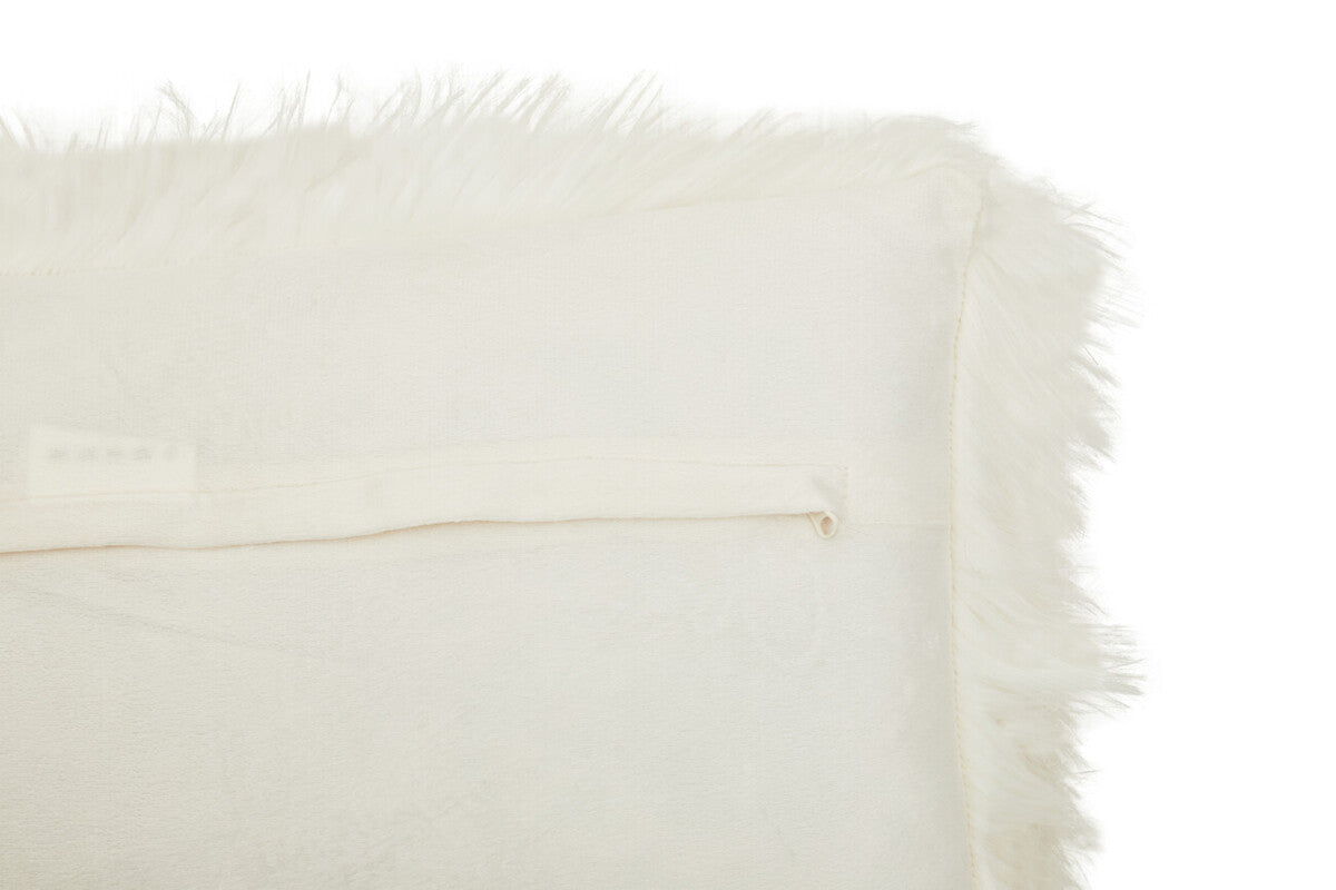 Bosie Lamina Cream Fur Cushion - Image 8