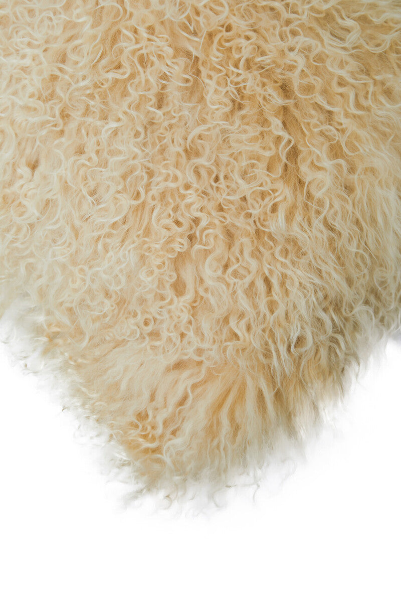 Bosie Real Mongolian Fur Natural Ombre Rectangular Cushion - Image 10