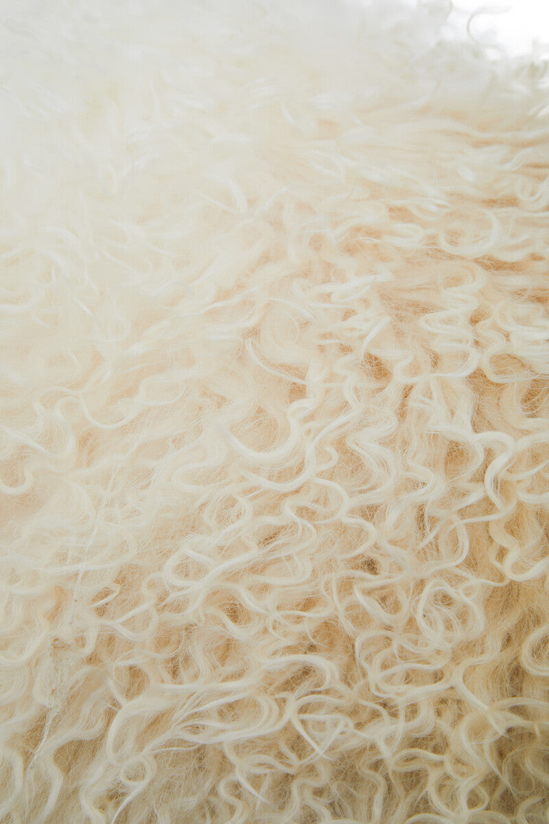 Bosie Real Mongolian Fur Natural Ombre Rectangular Cushion - Image 11