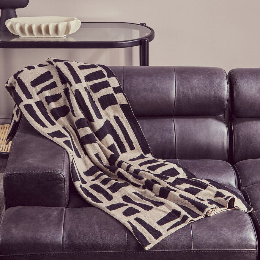 Bosie Ozella Natural And Black Throw - Image 2
