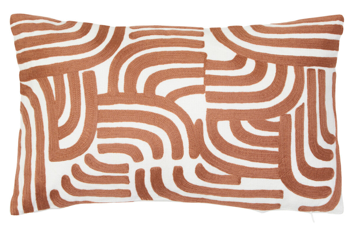 Bosie Ozella Natural and Terracotta Cushion - Image 1