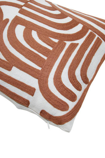 Bosie Ozella Natural and Terracotta Cushion