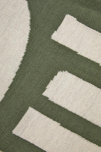 Bosie Ozella Natural And Green Throw