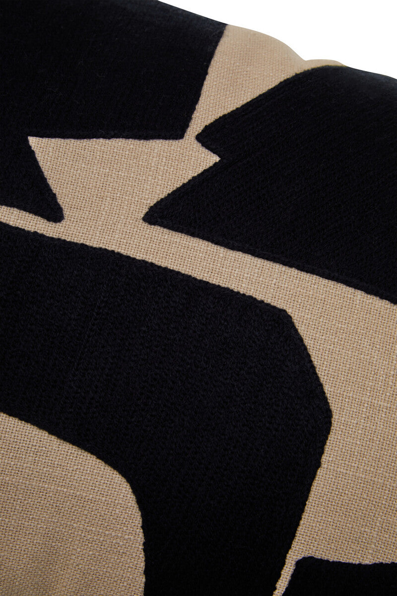 Bosie Ozella Rectangular Natural and Black Cushion - Image 20