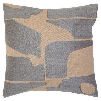 Bosie Ozella Natural And Grey Square Cushion - Image 1