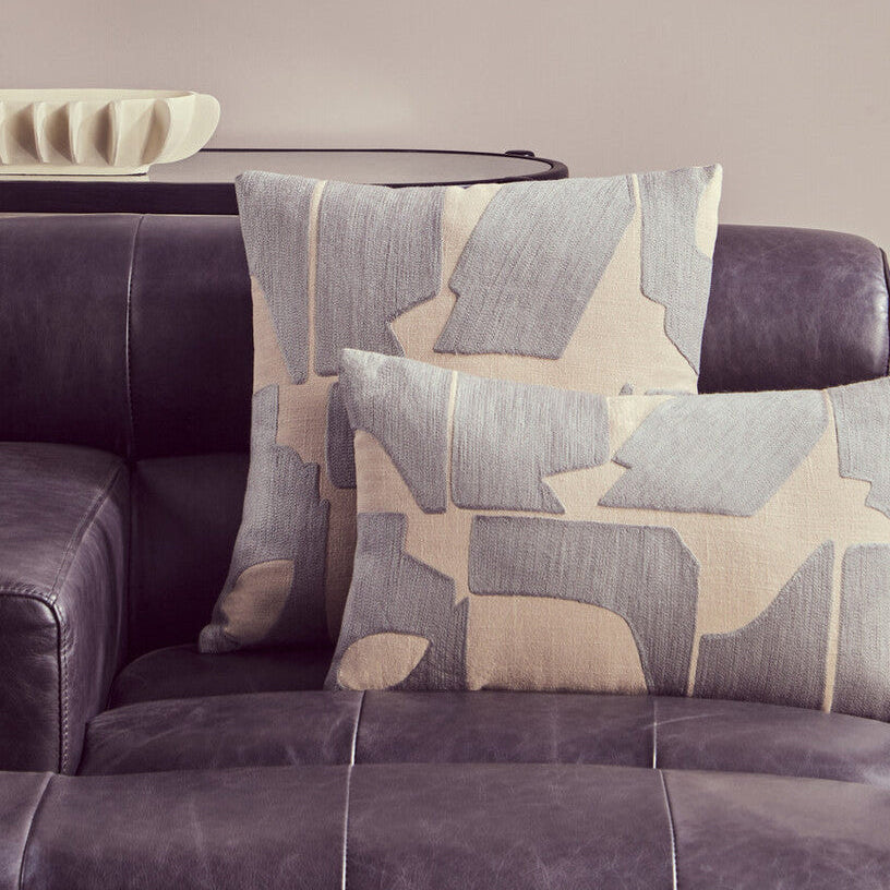 Bosie Ozella Natural And Grey Square Cushion - Image 2