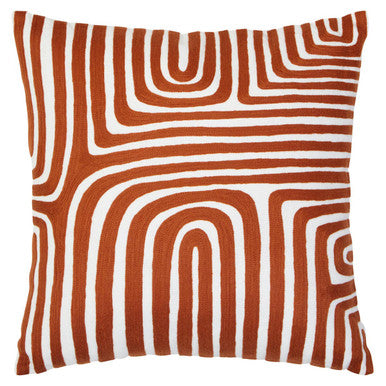Bosie Ozella Rust And White Cushion - Image 1