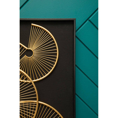 Modello Metal Fan Framed Wall Art
