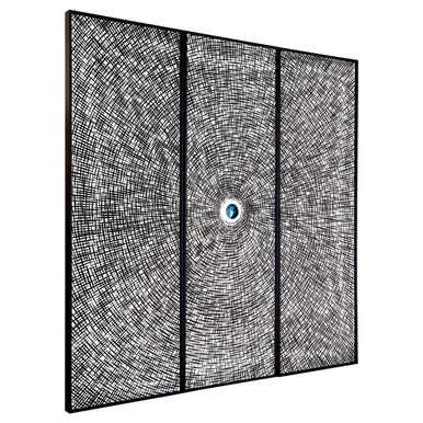 Modello Wood Carving And Circle Wall Art