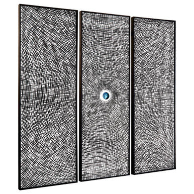 Modello Wood Carving And Circle Wall Art