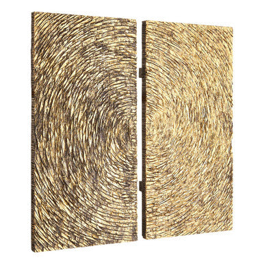 Modello Wood Carving Gold Finish Wall Art - Image 5