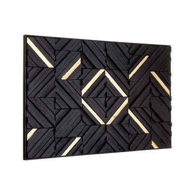 Modello Black Wood Carving Wall Art - Image 3