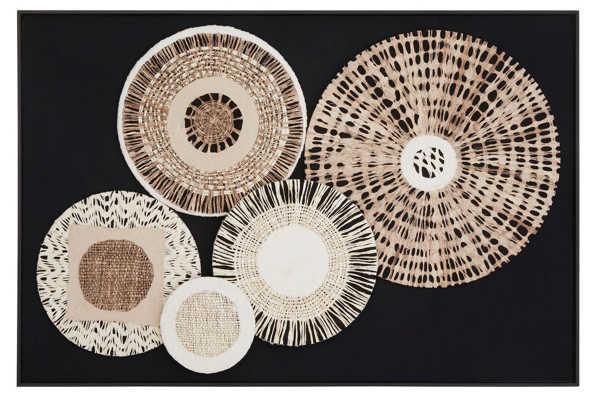 Modello Natural And black Paper Design Wall Art - Image 2