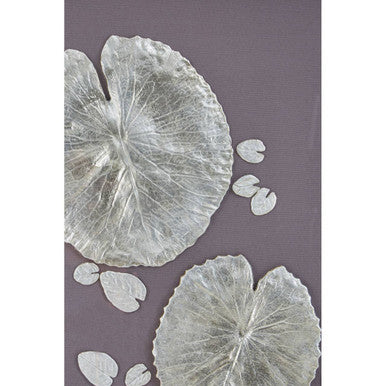 Nason Silver Leaf Design Wall Art with Wooden Frame - Image 8