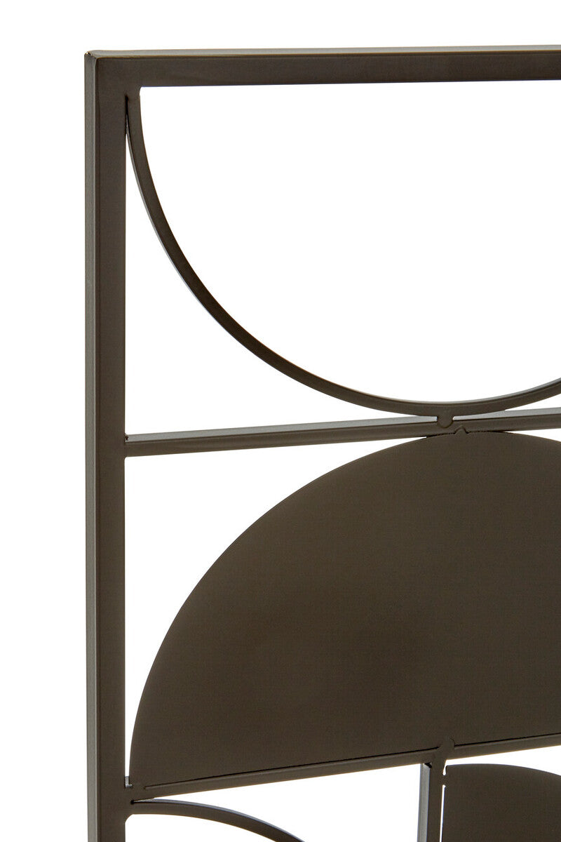 Trento Black Finish Semicircle Wall Art