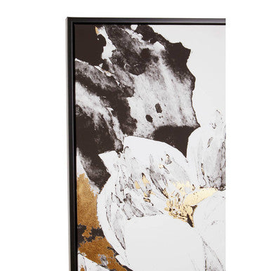 Astratto Floral and Metallic Wall Art