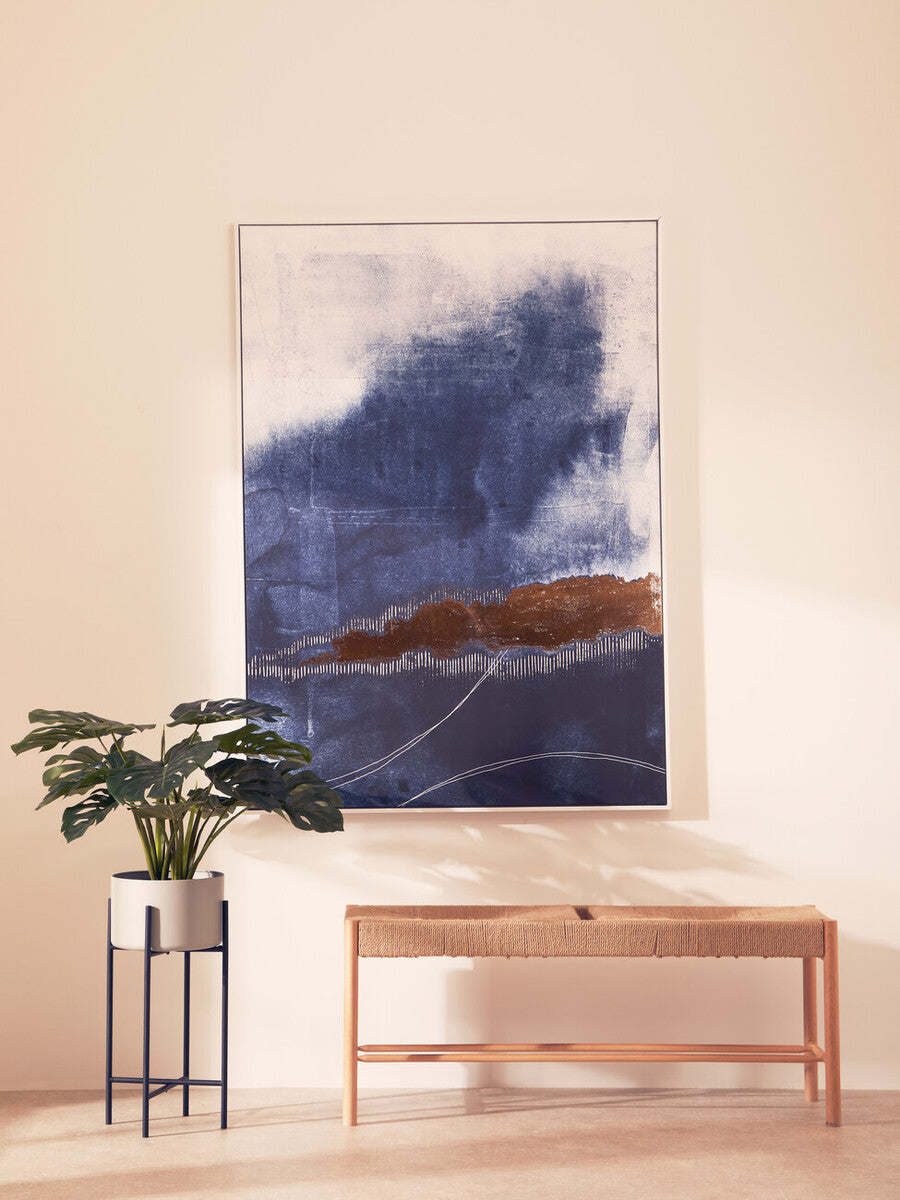 Astratto Blue And Gold Wall Art - Image 4