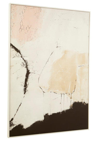 Astratto Natural Pink And Classic Wall Art