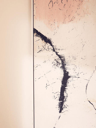 Astratto Natural Pink And Classic Wall Art