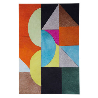 Safira Genunie Leather Abstract Wall Art - Image 1