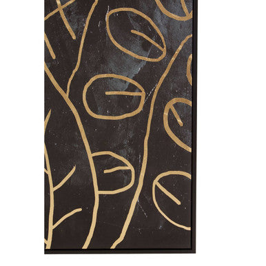 Astratto Canvas Black and Gold Wall Art