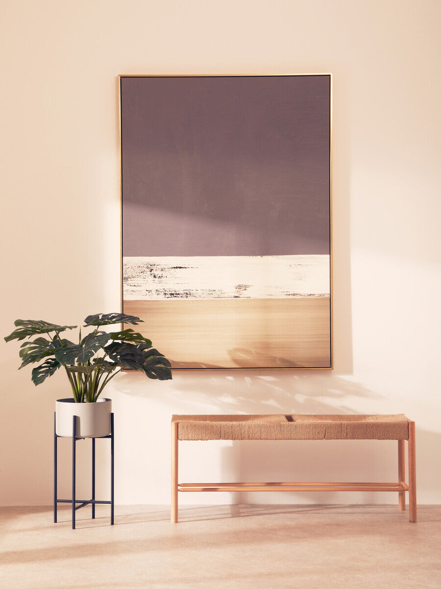 Astratto Canvas Gold and Grey Foil Wall Art