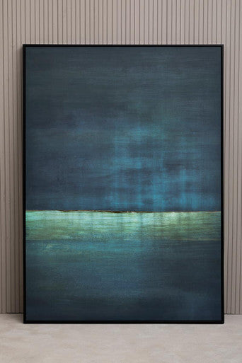 Astratto Canvas Teal Wall Art