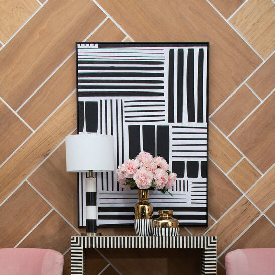 Astratto Retro Grace Stripes Wall Art - Image 2