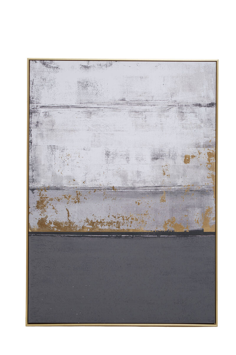 Astratto Grey and Gold Foil Wall Art - Image 2