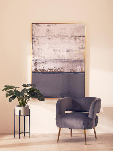 Astratto Grey and Gold Foil Wall Art - Image 7