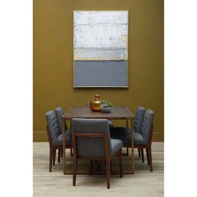 Astratto Grey and Gold Foil Wall Art