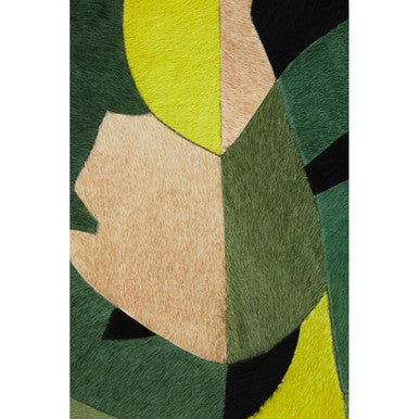 Safira Botanical Hair on Leather Print Wall Art