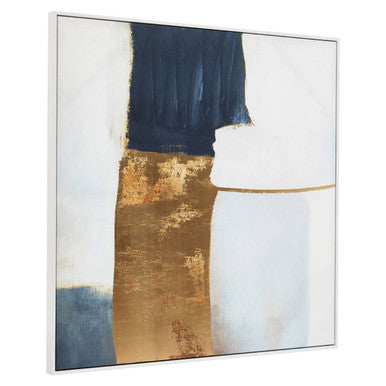 Astratto Blue And Gold Foil Wall Art - Image 5