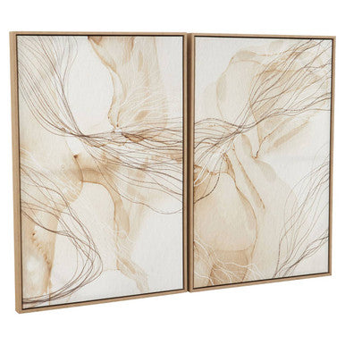 Astratto Set of Two Natural Abstract Wall Art - Image 3