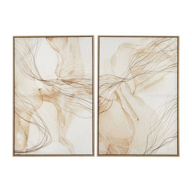 Astratto Set of Two Natural Abstract Wall Art - Image 1