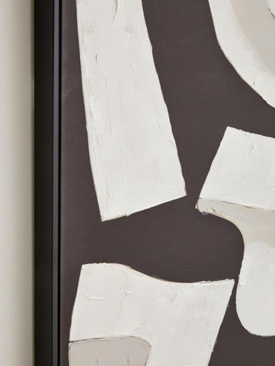 Astratto Monochrome Abstract Textured Wall Art - Image 5