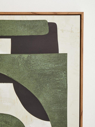 Astratto Green Textured Abstract Wall Art