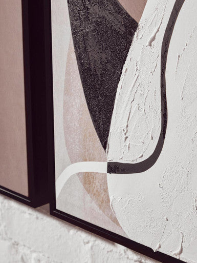 Astratto Set Of 2 Multi Colour Textured Wall Art