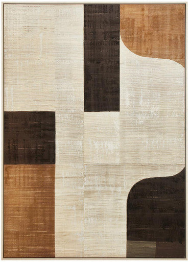 Astratto Neutral Abstract Textured Canvas Wall Art - Image 2