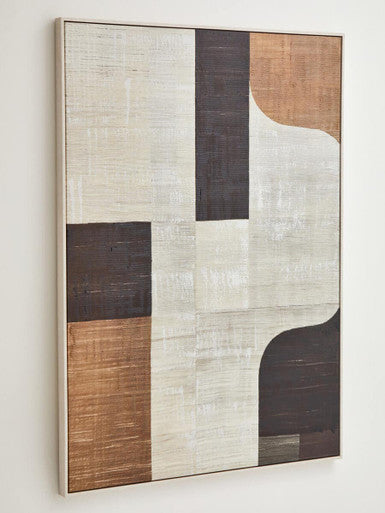 Astratto Neutral Abstract Textured Canvas Wall Art