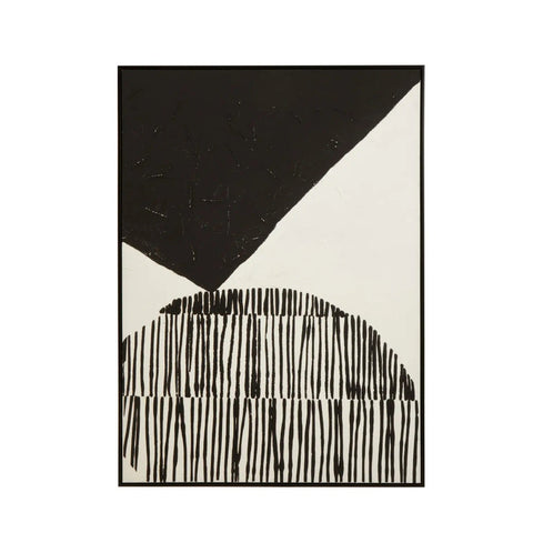 Astratto Black and White Abstract Textured Wall Art