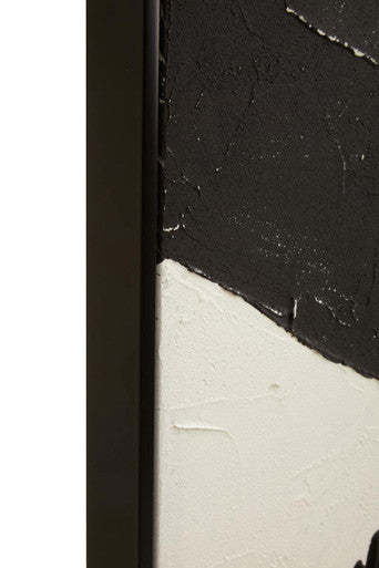 Astratto Black and White Abstract Hand Painted Wall Art - Image 5