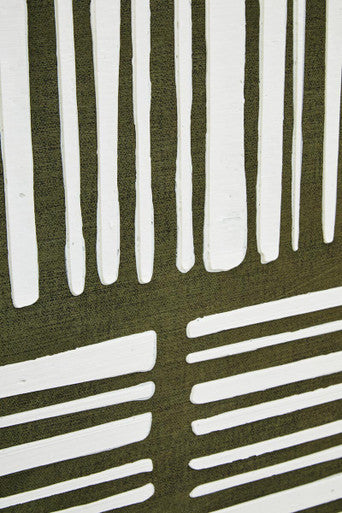 Astratto Green And Natural Textured Canvas Wall Art