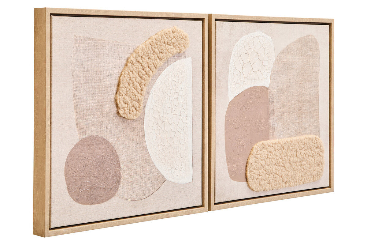 Astratto Set Of 2 Natural Textured Wall Art - Image 6