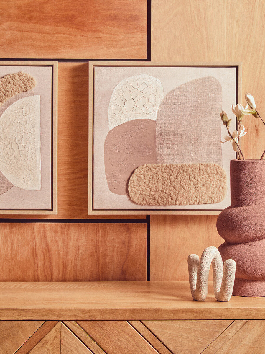 Astratto Set Of 2 Natural Textured Wall Art - Image 5