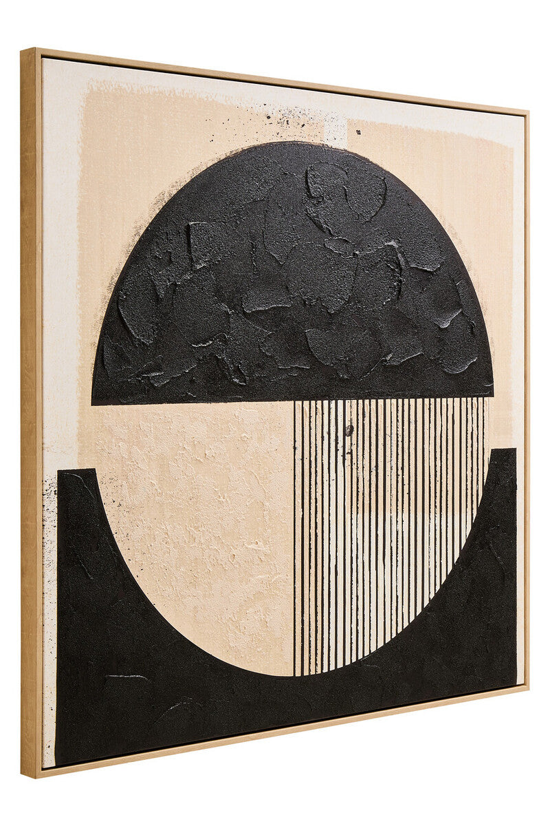 Astratto Black and Cream Wall Art